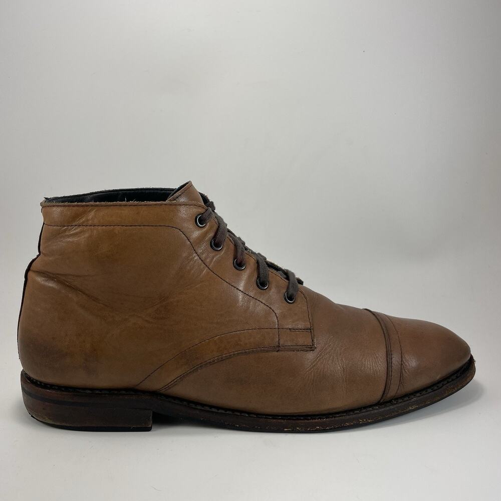 Thursday Boot Cadet Walnut Leather Lace Up Ankle Boots Mens Size 12.5 Brown